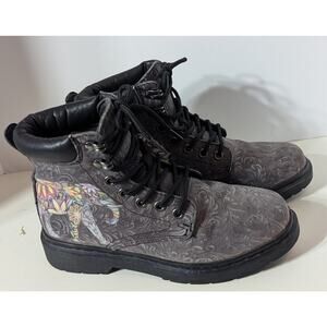 Bohemian Elephant All Season Boots w/ Paisley Print Size 8W